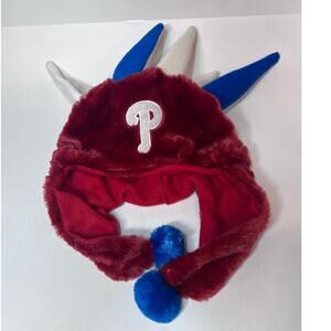 Philadelphia Phillies Forever Collectibles Fuzzy Dangle Spike Hat Fleece Lined